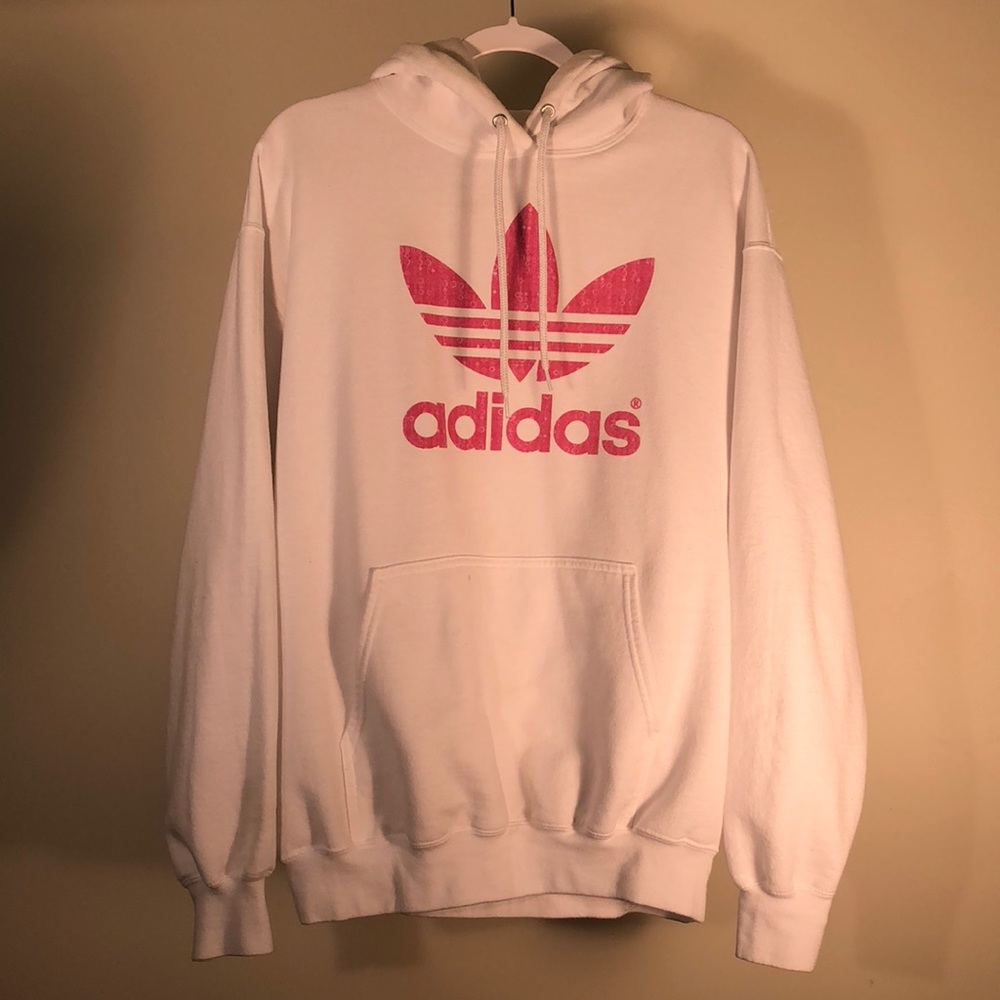 White adidas hoodie!